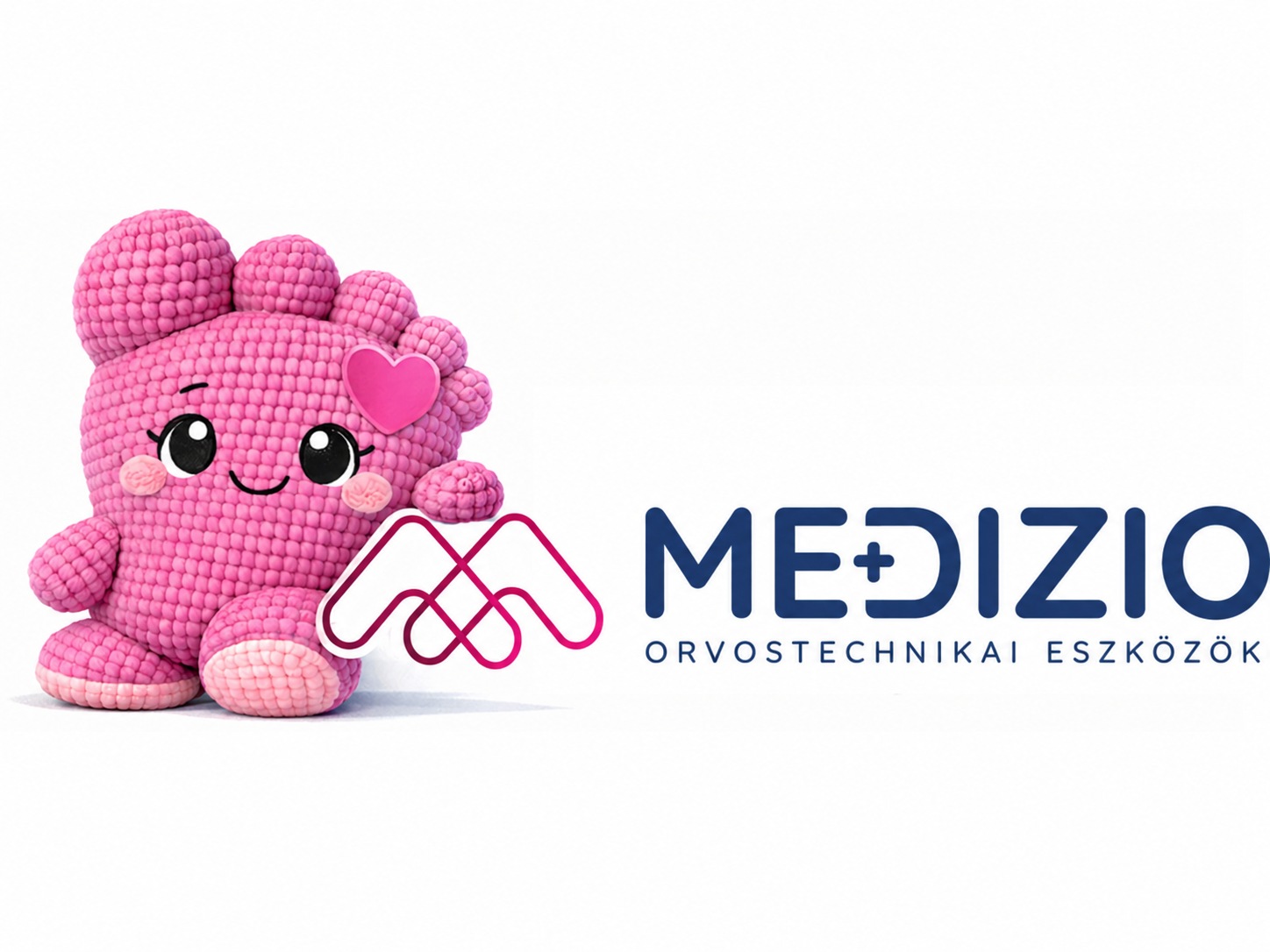 Medizio – orvostechnikai eszközök logó a kabalafigurával